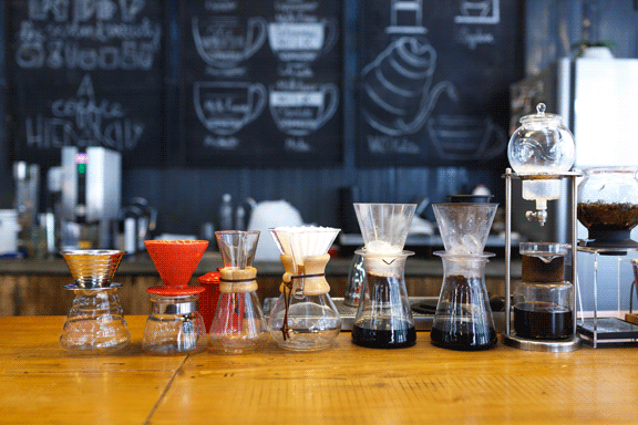 foto de cafetería